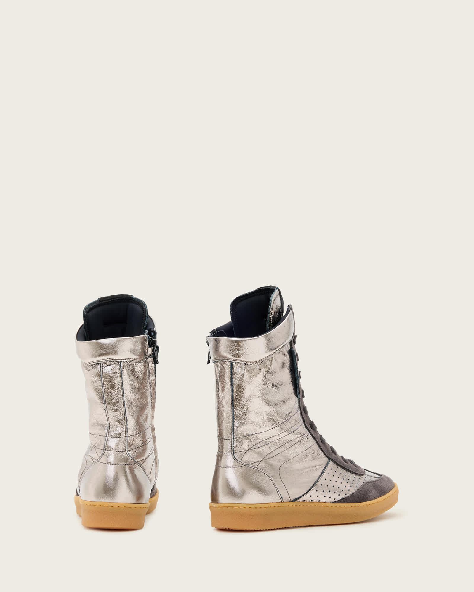 Lousie Leather High Top Sneakers Product Image