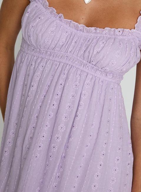 Carlita Mini Dress Lilac Product Image