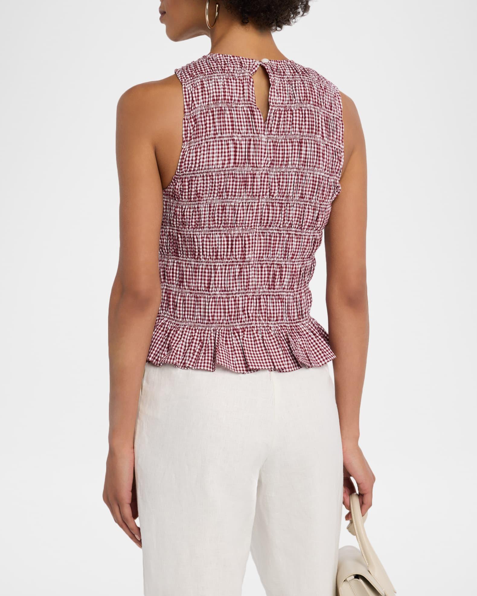 Heidi Gingham Smocked Top Product Image