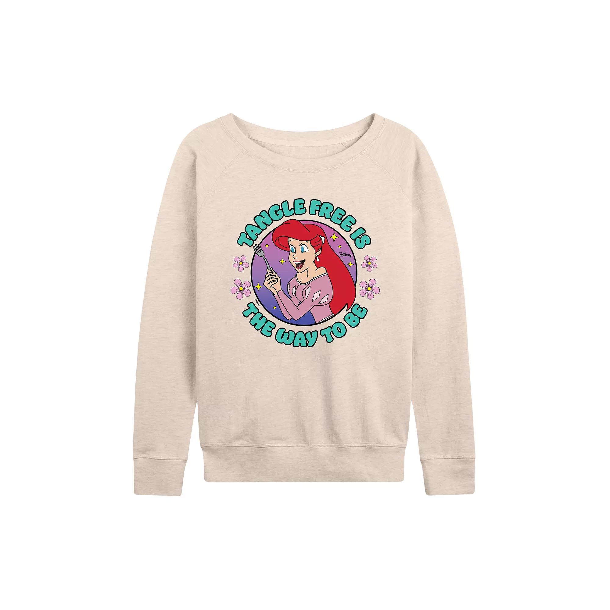 Disney's The Little Mermaid Ariel Women's Tangle Free French Terry Long Sleeve Tee, Girl's,  Product Image
