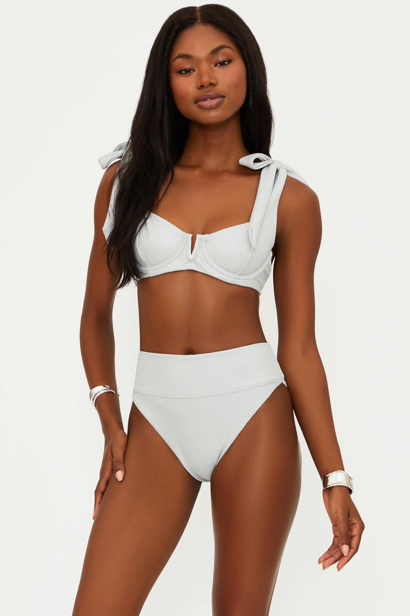 Blair Top Silver Shine Waffle Product Image