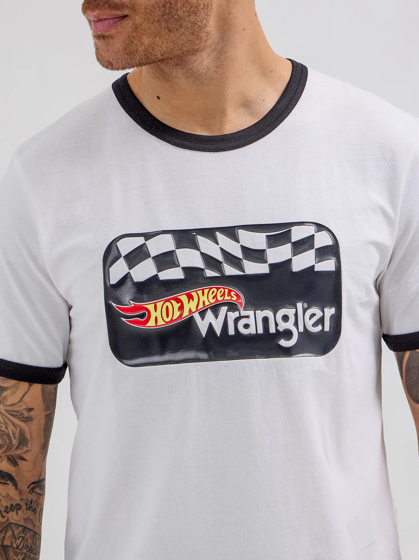 Wrangler® x Hot Wheels™ Men's Logo Ringer T-Shirt in Bright Product Image