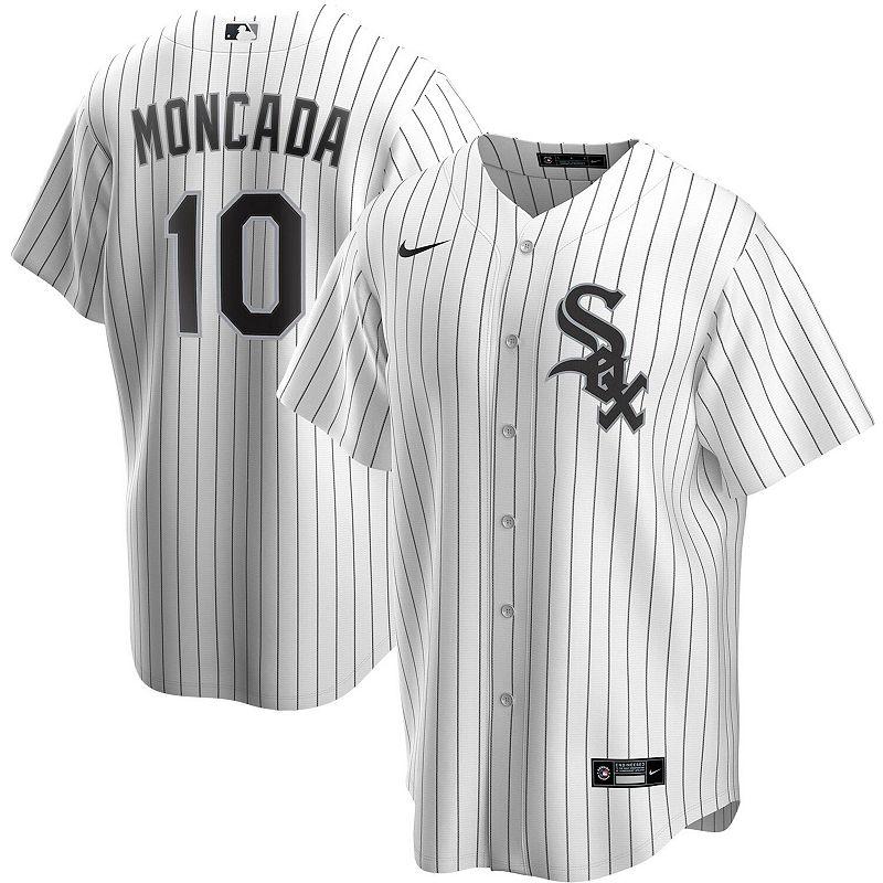 Men's Nike Yoan Moncada White Chicago White Sox Home Replica Player Name Jersey, Size: Large Product Image