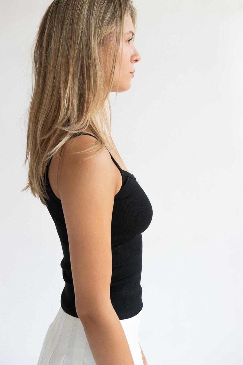 Scallop Edge Bow Tank Top Product Image