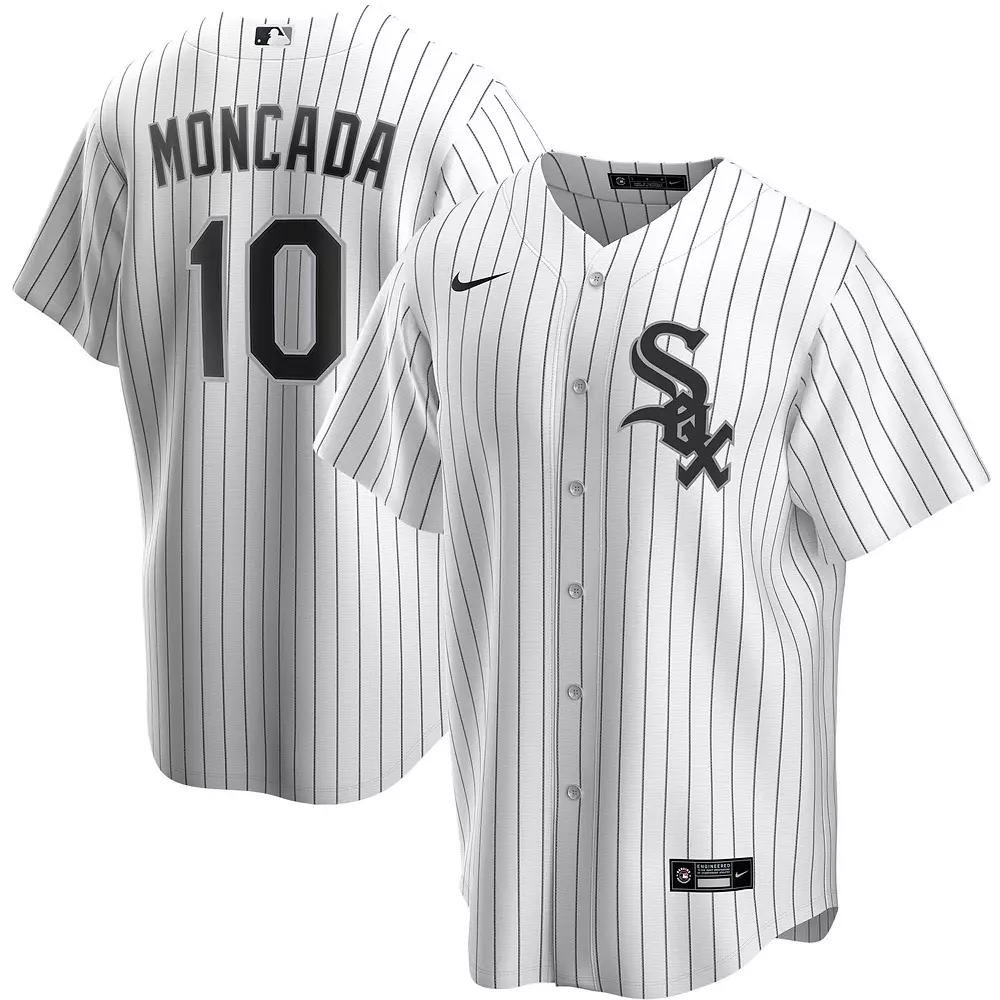 Men's Nike Yoan Moncada White Chicago White Sox Home Replica Player Name Jersey, Size: Large Product Image