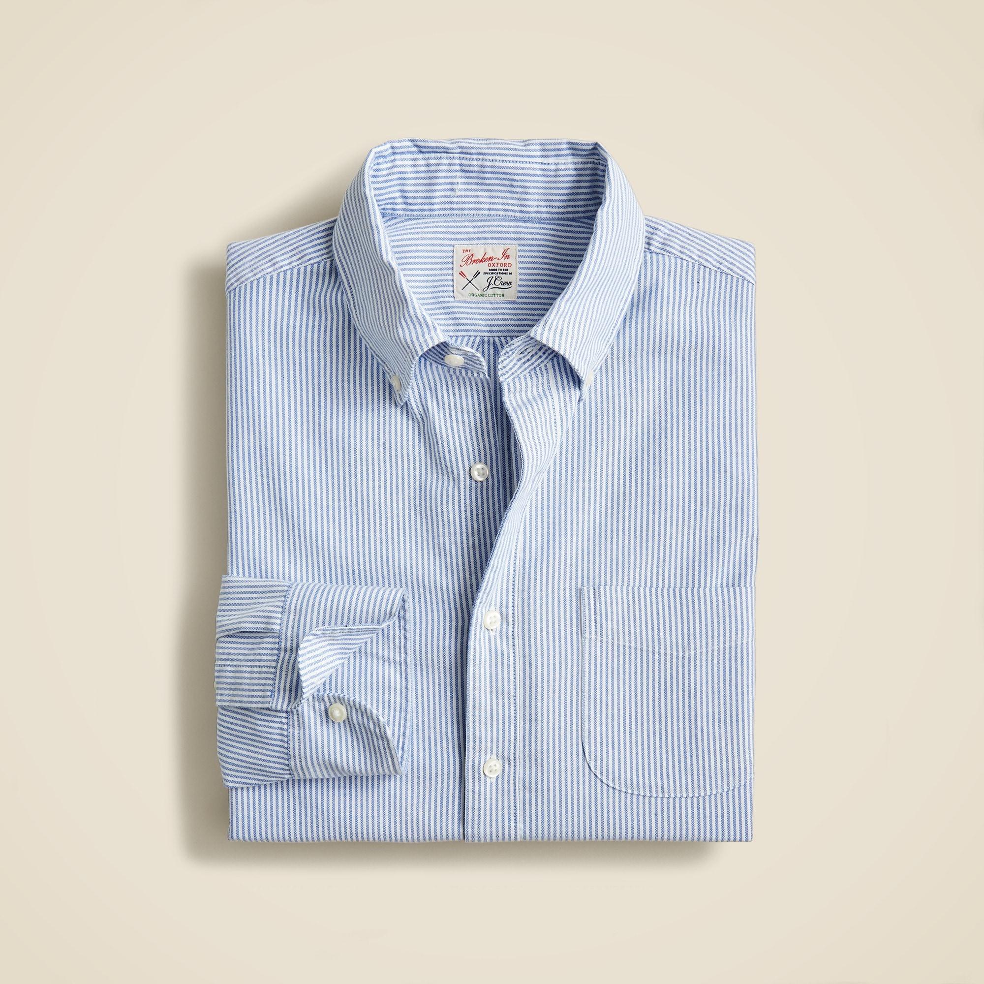 Broken-in organic cotton oxford shirt Product Image