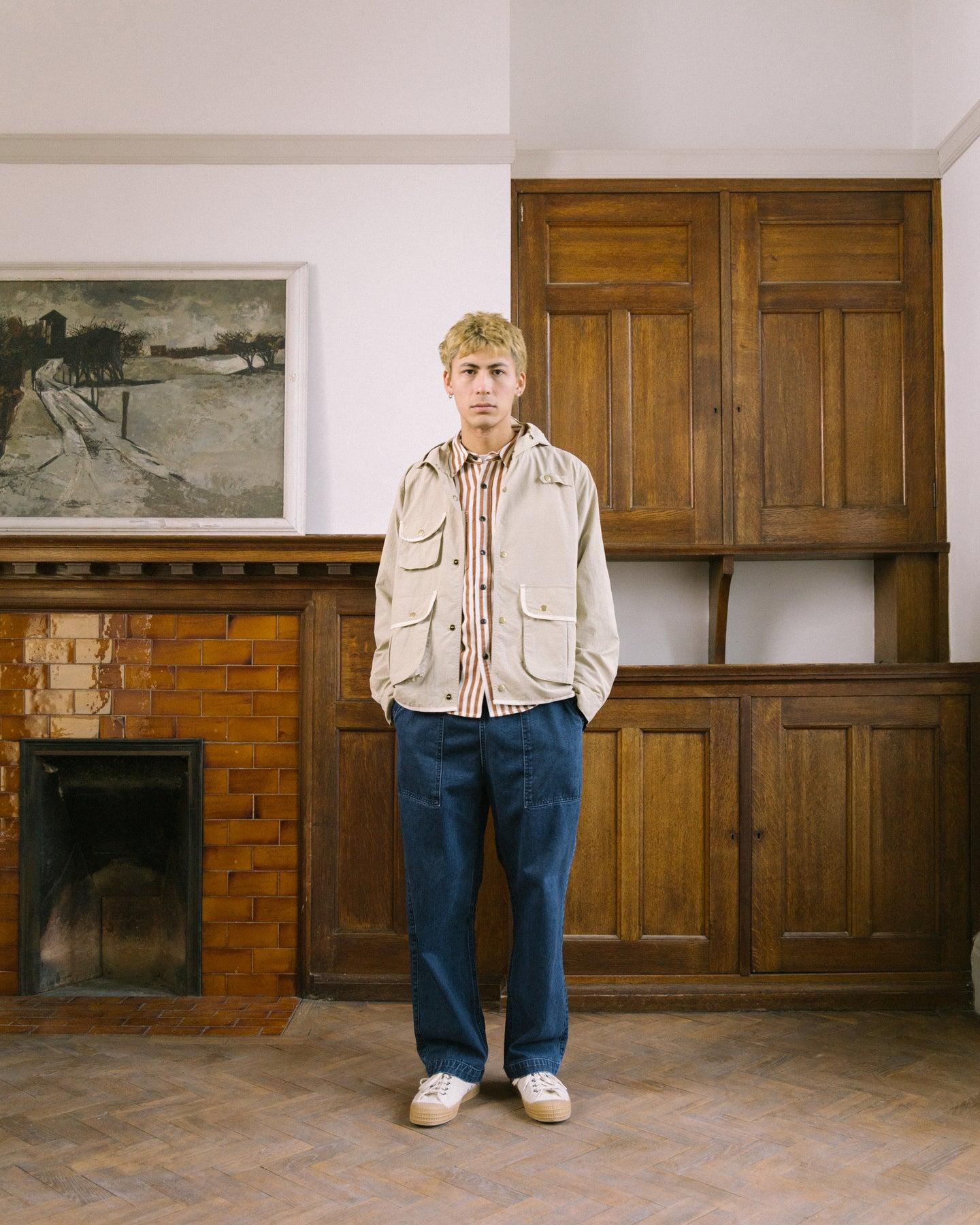 Blacksmith - Crinkle Hunter Jacket - Beige Product Image