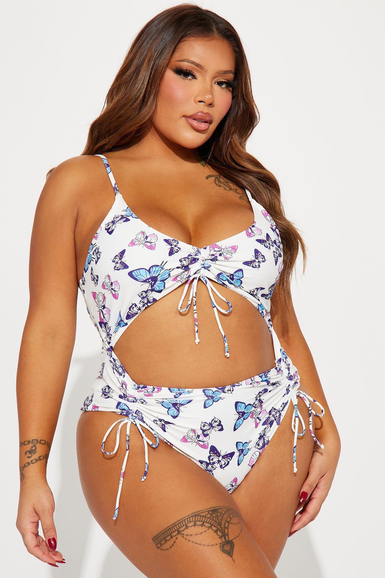 Emery Cut Out 1 Piece Swimsuit - White Product Image