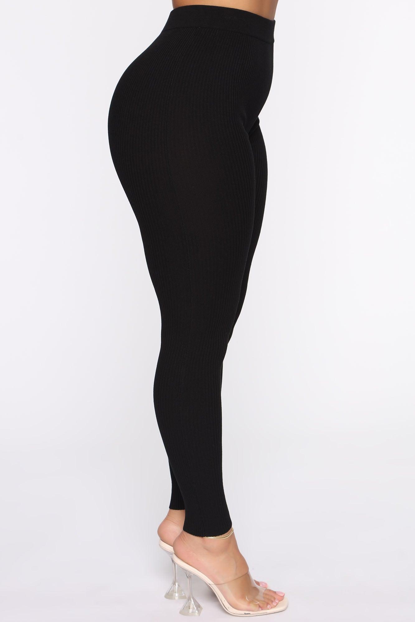 Wrong Way Sweater Pant Set - Black Female Product Image