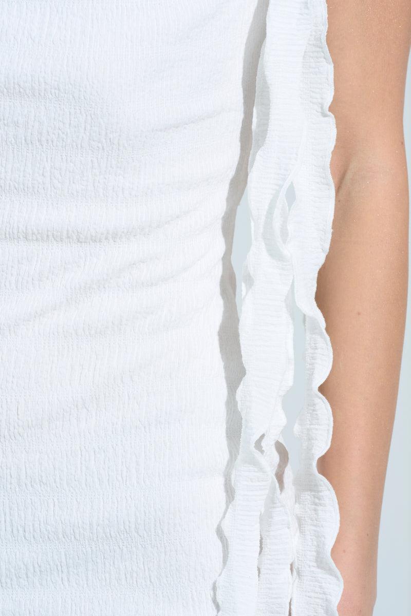 GET LIKE ME BACKLESS MIDI DRESS IN IVORY Product Image