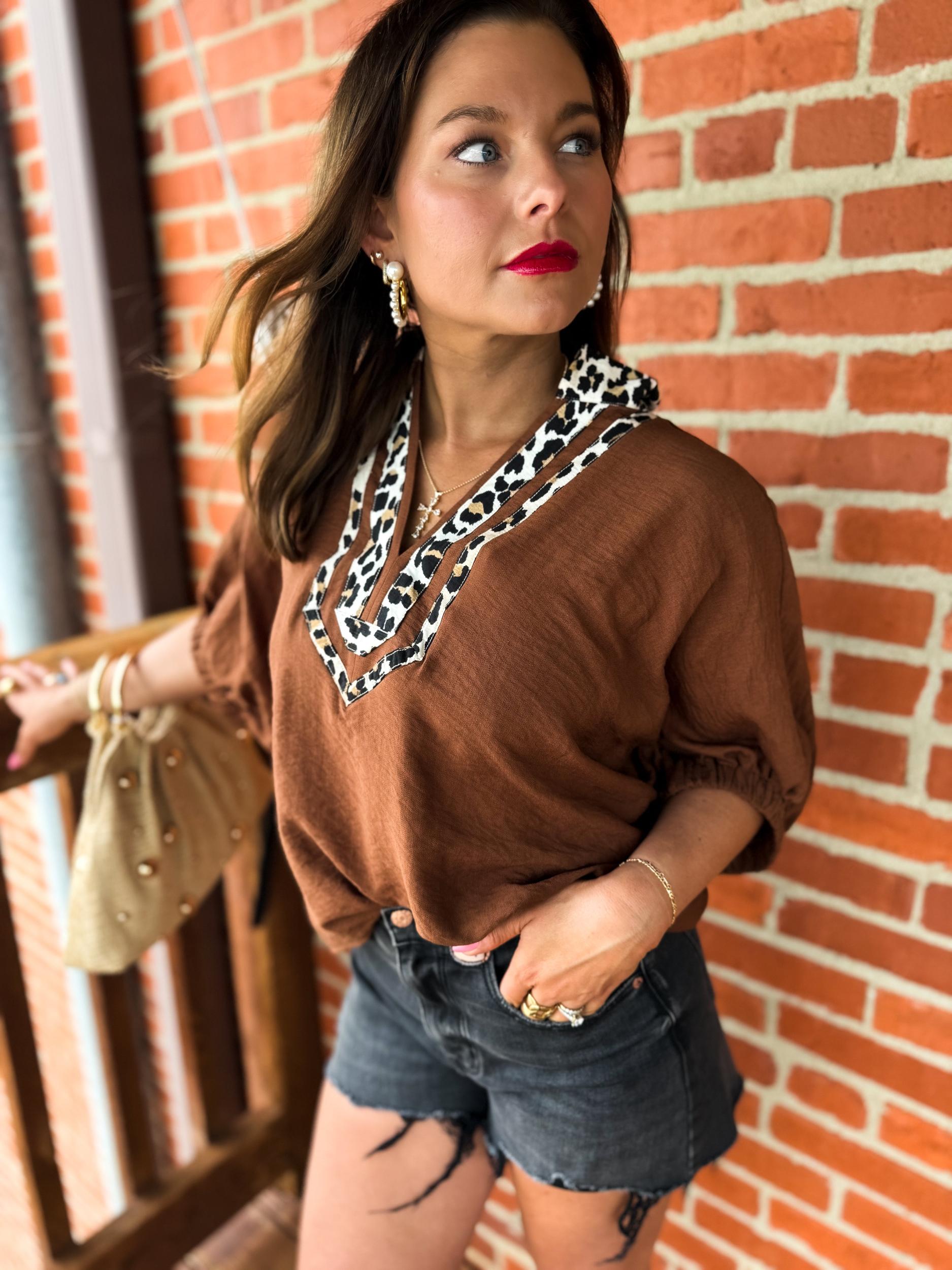 Mocha Muse Blouse Product Image