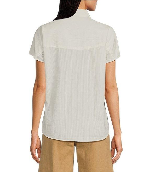 Ariat Vacation Cotton Camp Boxy Point Collar Short Sleeve Front Button Shirt Product Image