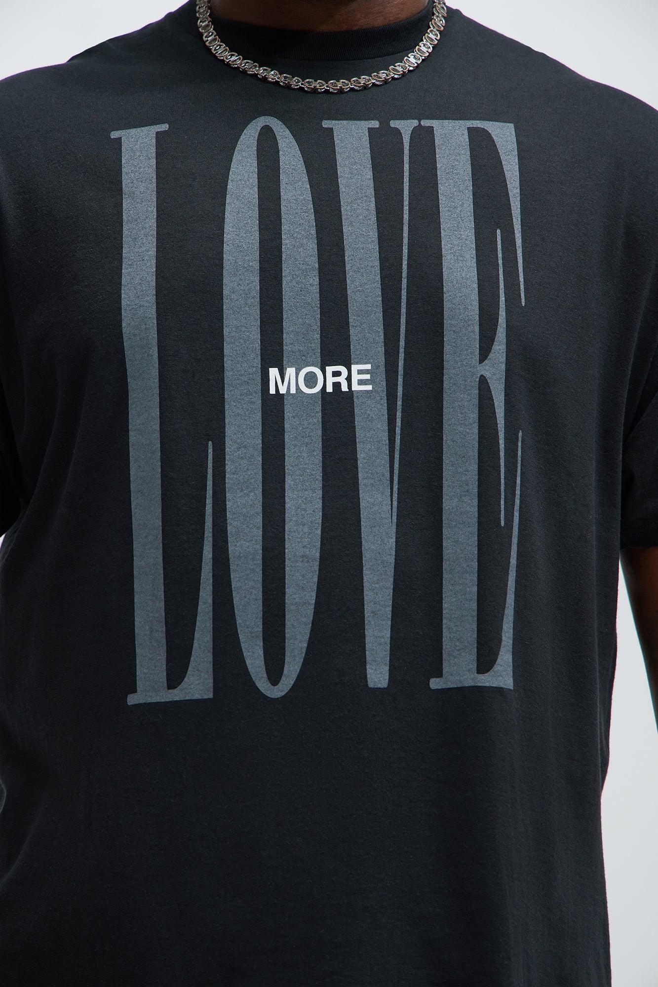 More Love Short Sleeve Tee - Black Product Image
