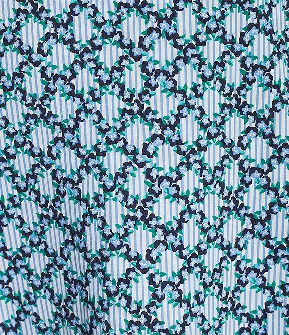 Addison Bay Panama Floral Round Neck Sleeveless Mini Dress Product Image