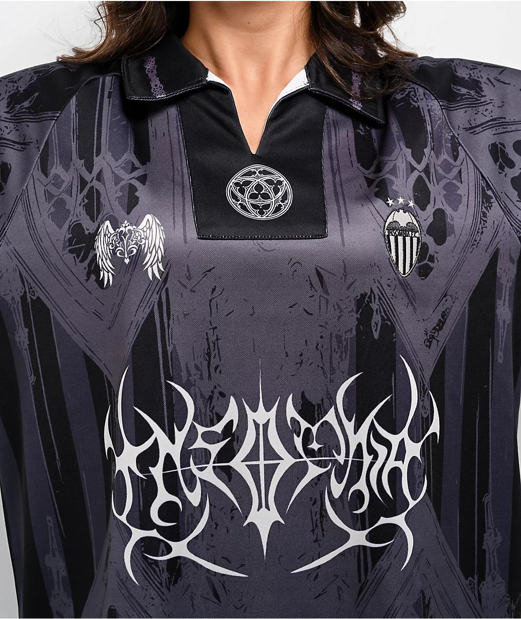 Insomnia Sinister Black & Grey Soccer Jersey Product Image