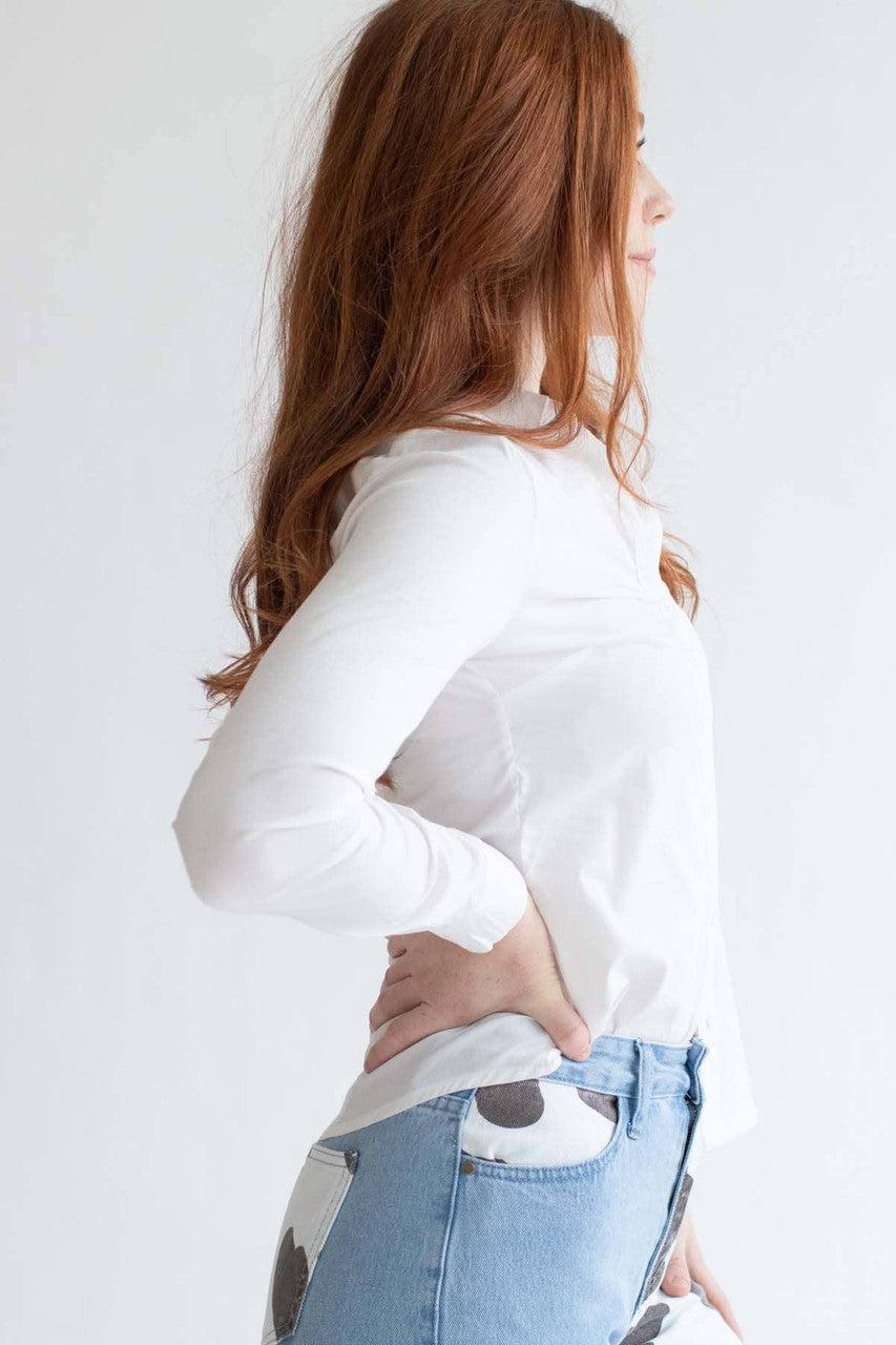 White Button Up Shirt Product Image