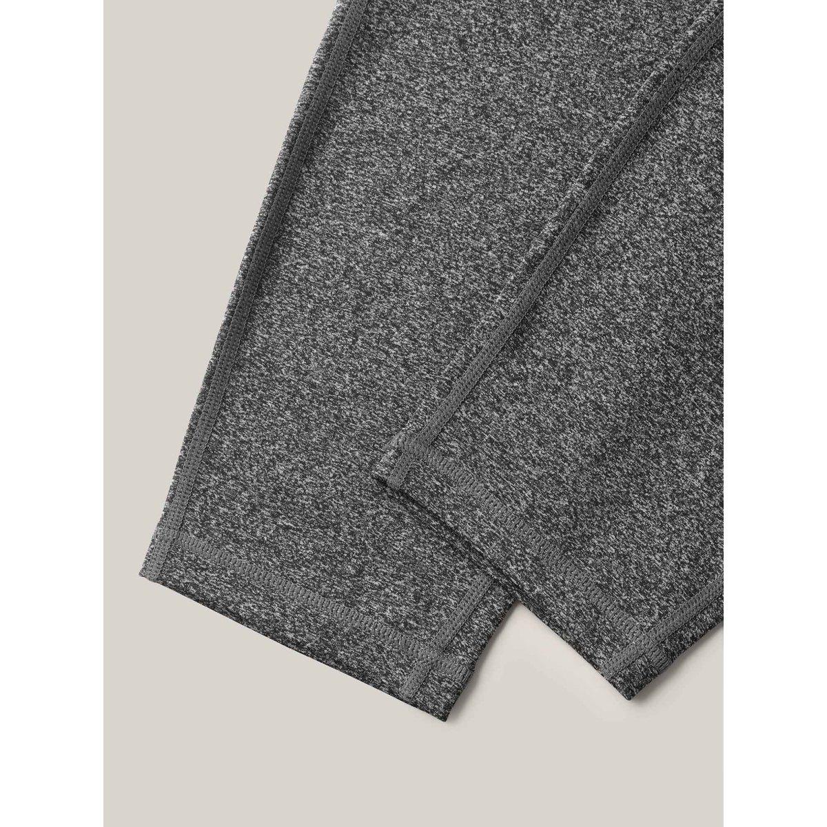 Plus Size Adjustable Waist Tie Stretchy Leggings Women DarkGray Medium stretch Skinny Mid Rise Everyday-Casual Leggings BloomChic 26/4X Product Image