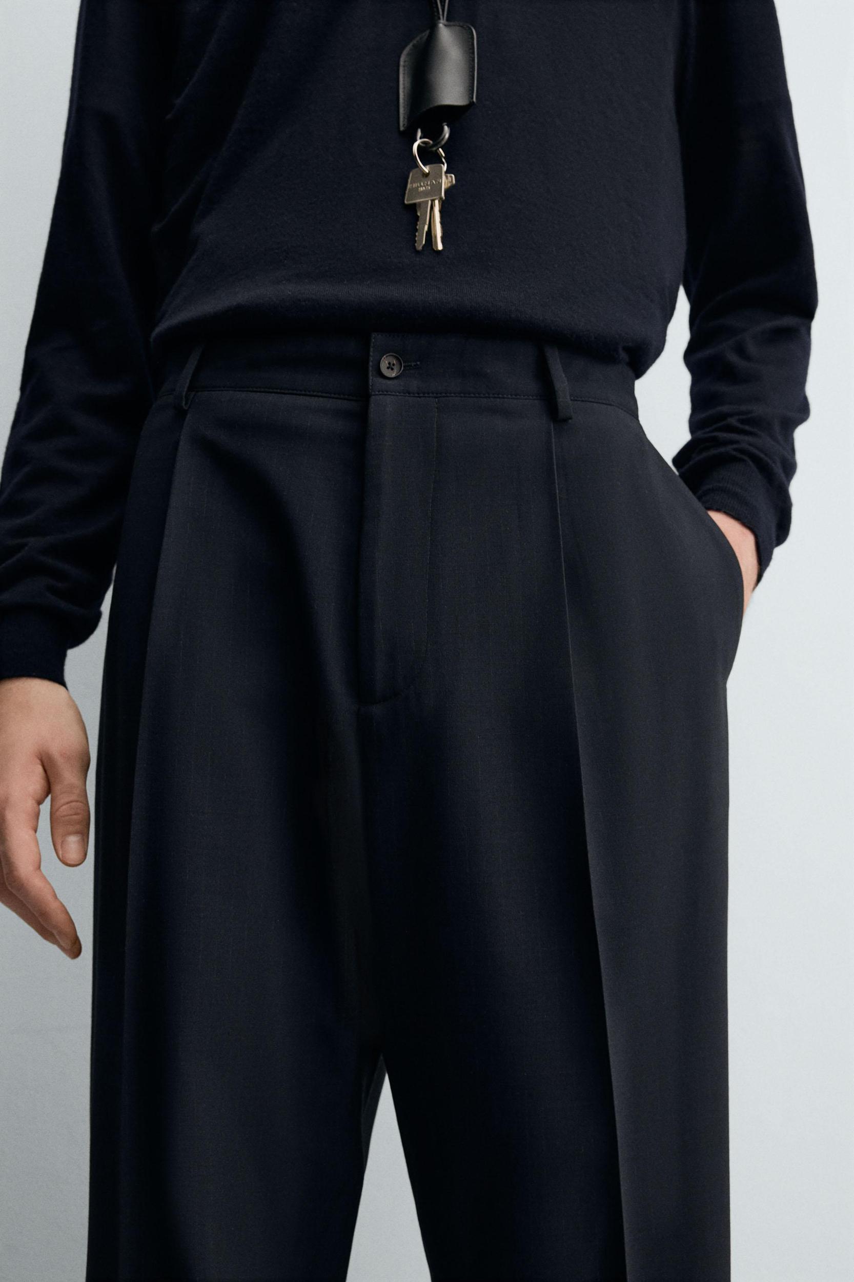 STRIPED SUIT PANTS Product Image