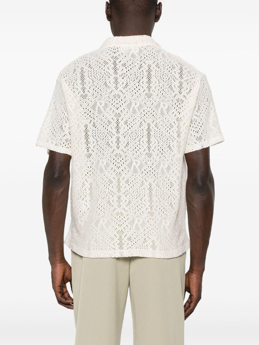 all-over crochet shirt Product Image