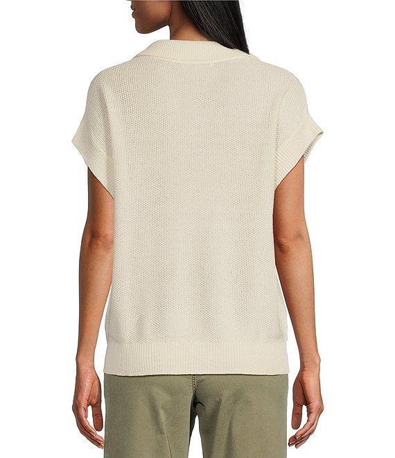 Tommy Bahama Short Sleeve Johnny Collar Linen Top Product Image