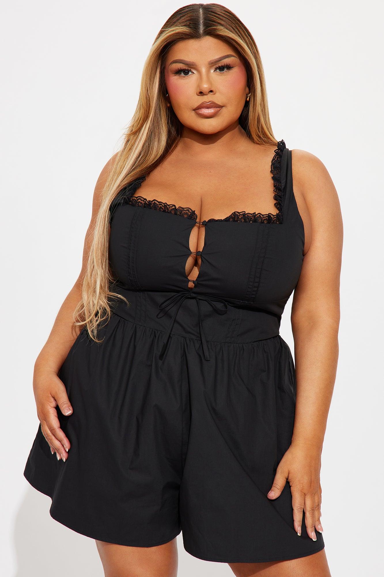 Sweet Not Silent Romper - Black Product Image