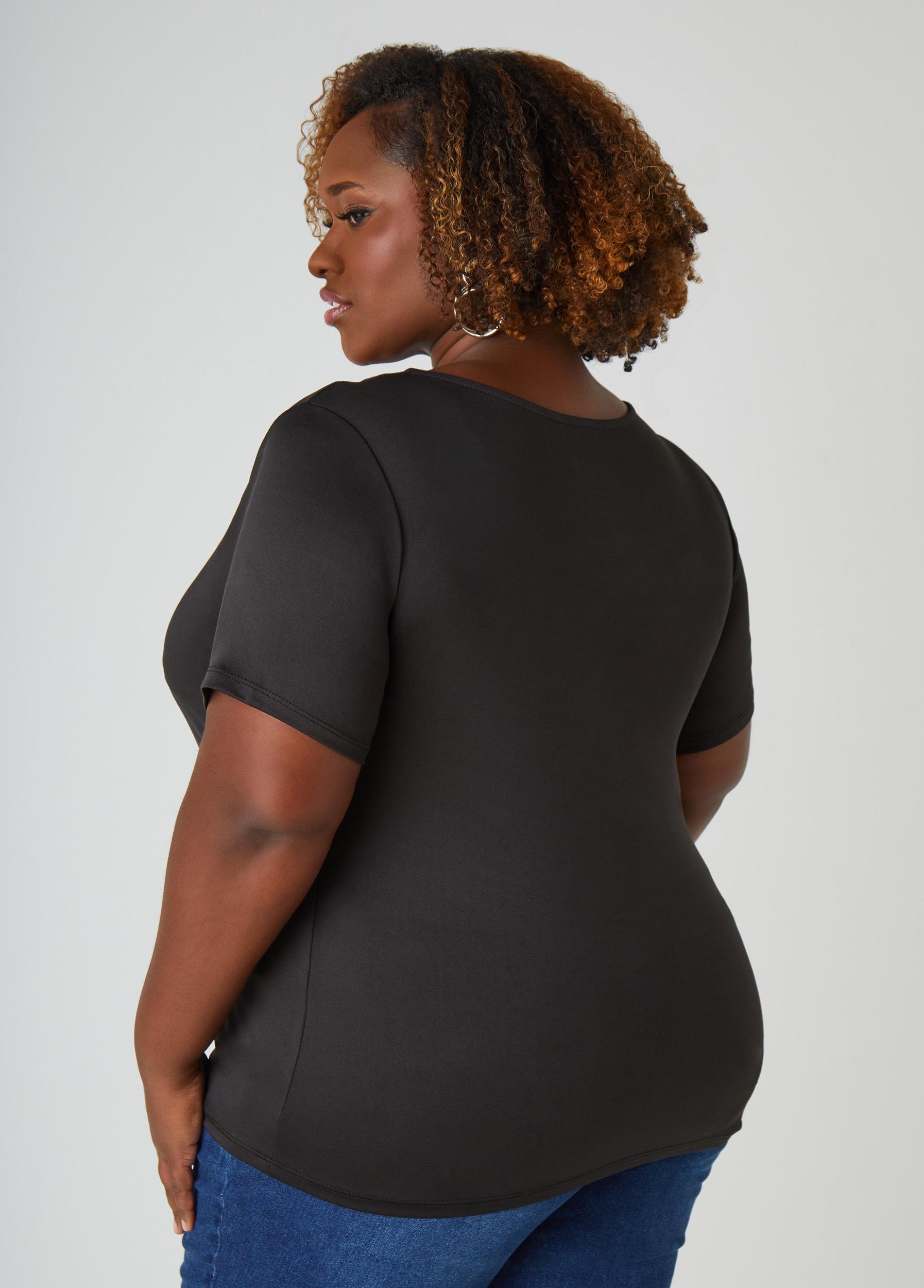 Cutout Stretch Knit Top Product Image