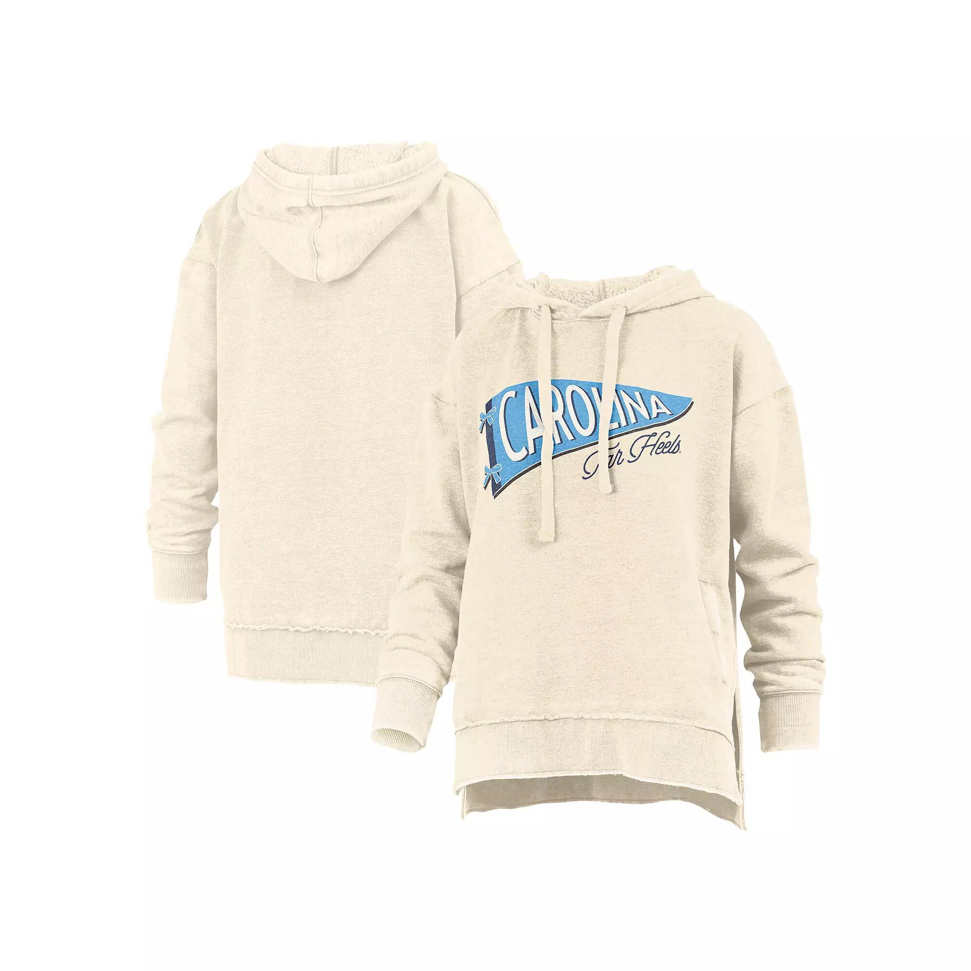 Women's Pressbox  Cream North Carolina Tar Heels Marni Pullover Hoodie, Size: 2XL, Beige Product Image