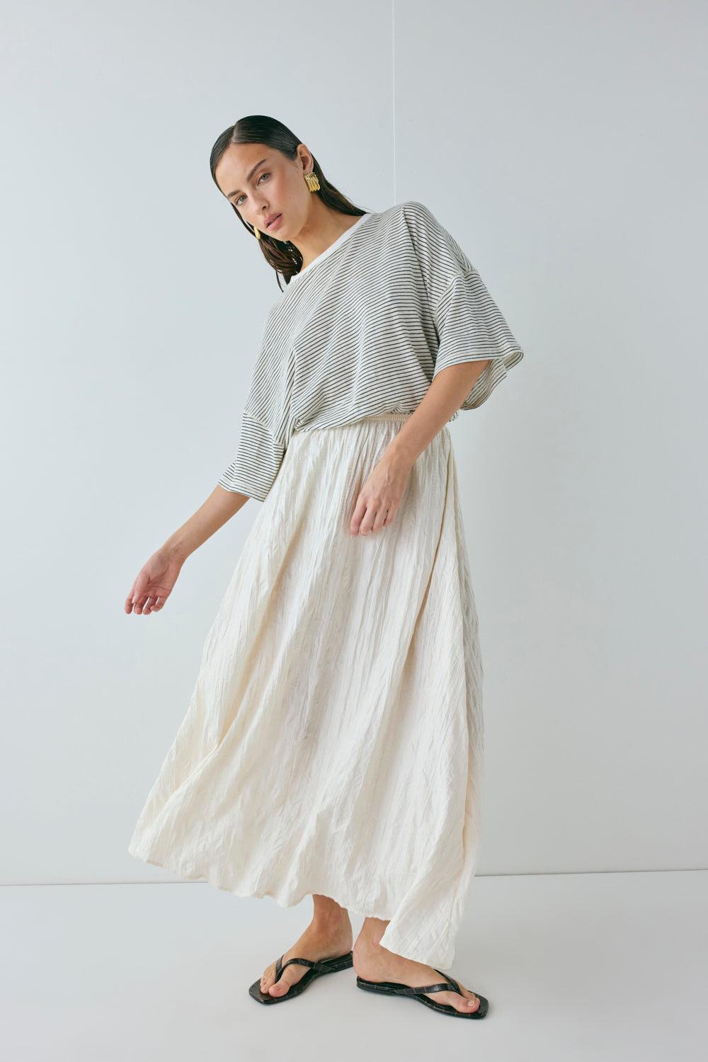 Solara Midi Skirt Cream Product Image