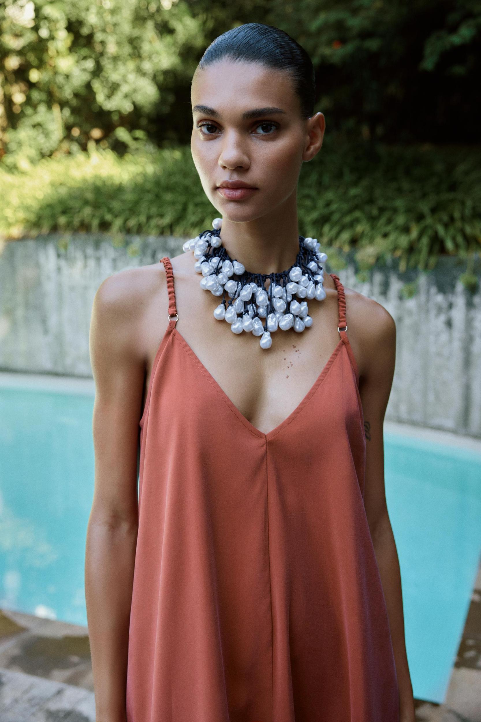 LONG STRAPPY DRESS Product Image