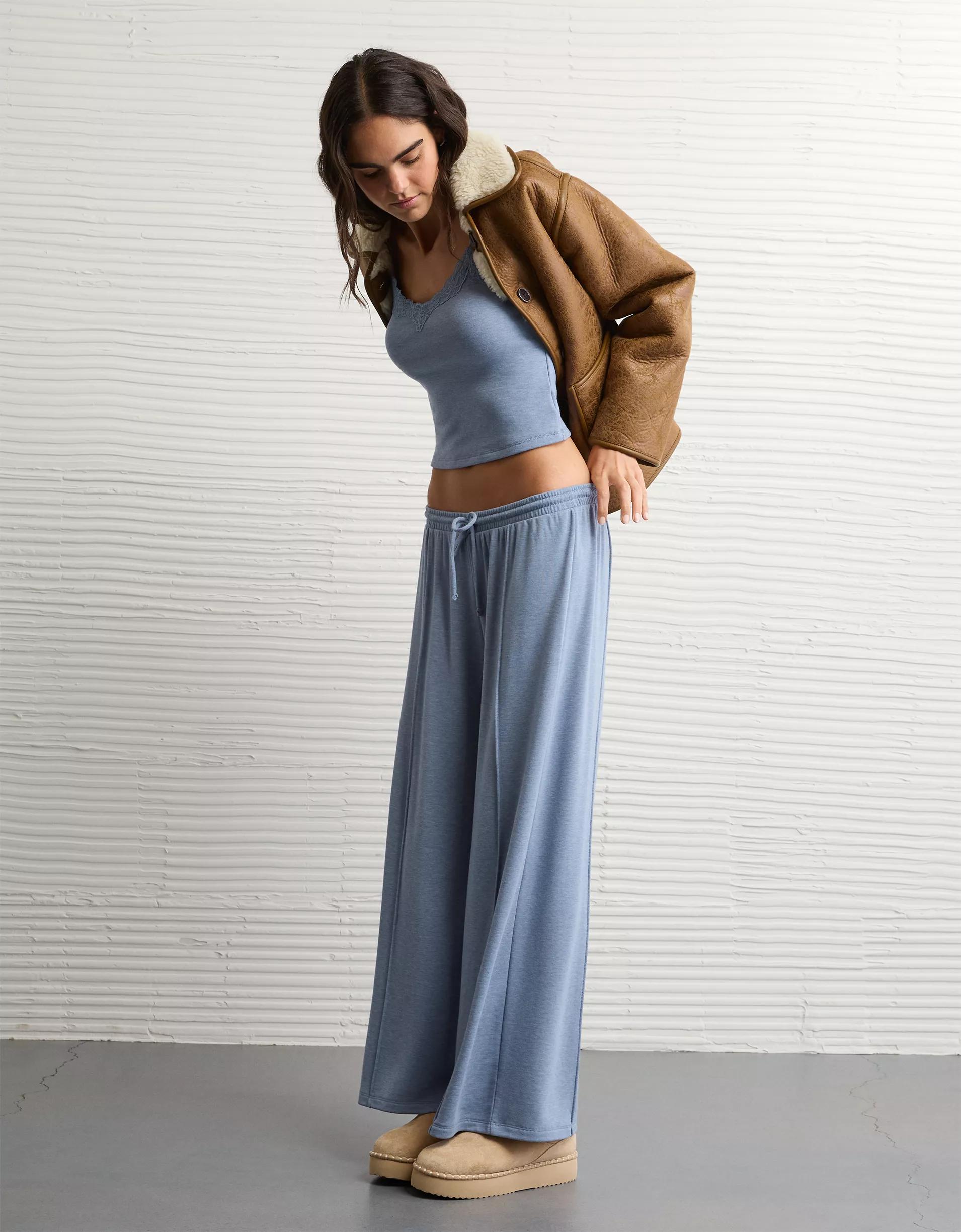 AE Lace Trim Lounge Set Product Image