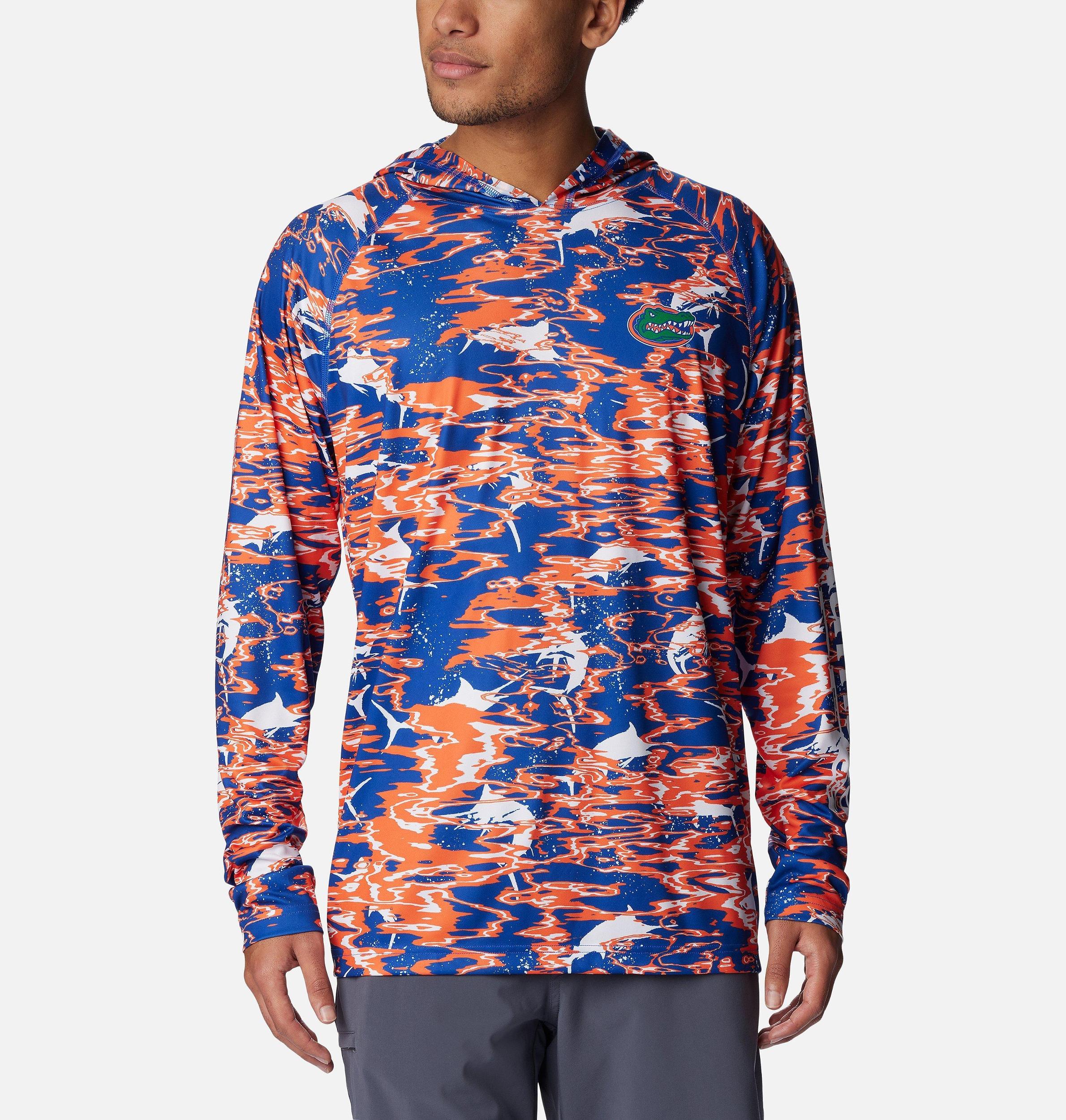 Columbia Mens Collegiate PFG Super Terminal Tackle Hoodie - Florida- Product Image