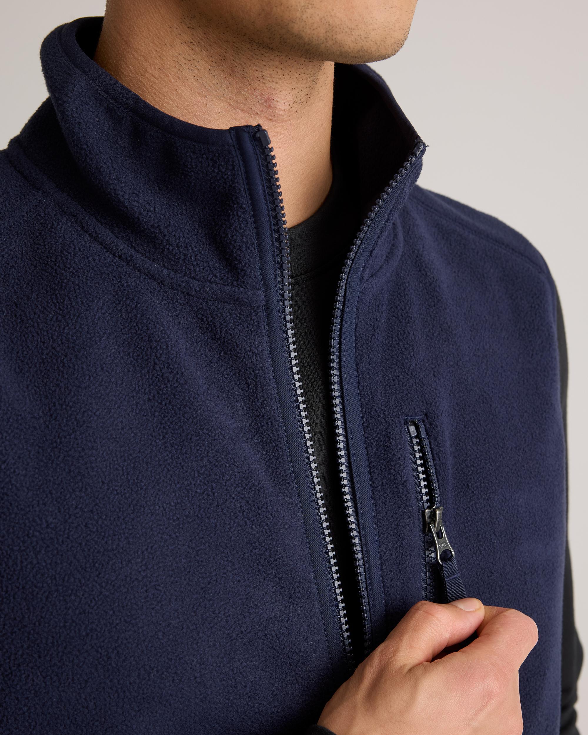 Quince | Men's Polar Fleece Full-Zip Vest Recycled Polyester Product Image