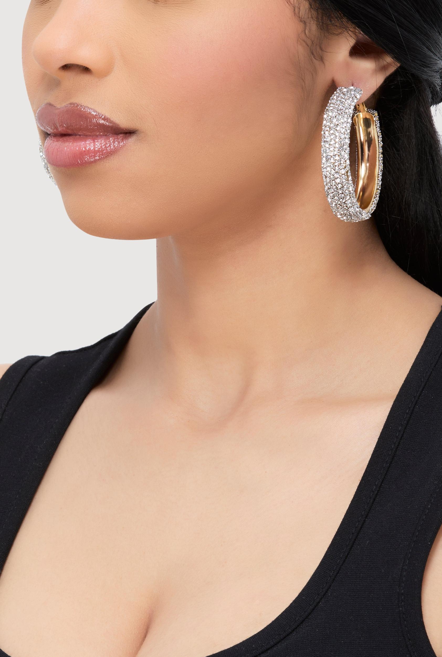 Metallic Love Necklace and Earrings Set Unisex Product Image