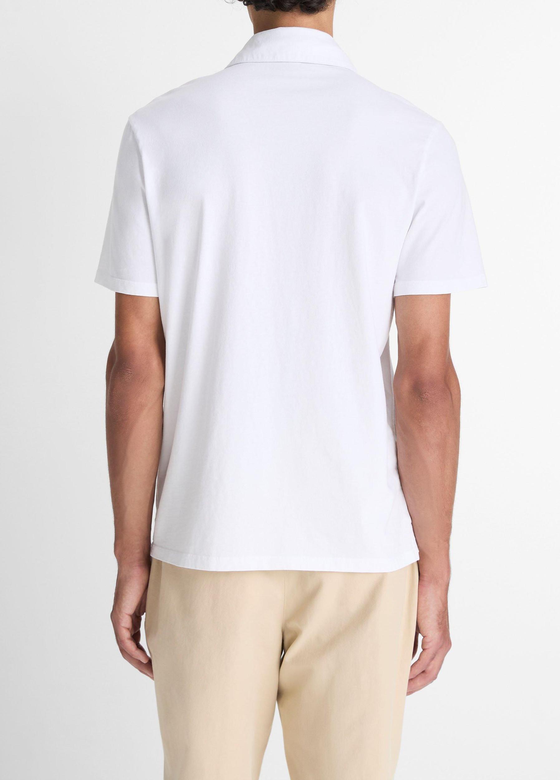 Garment Dye Cotton Polo Shirt Product Image