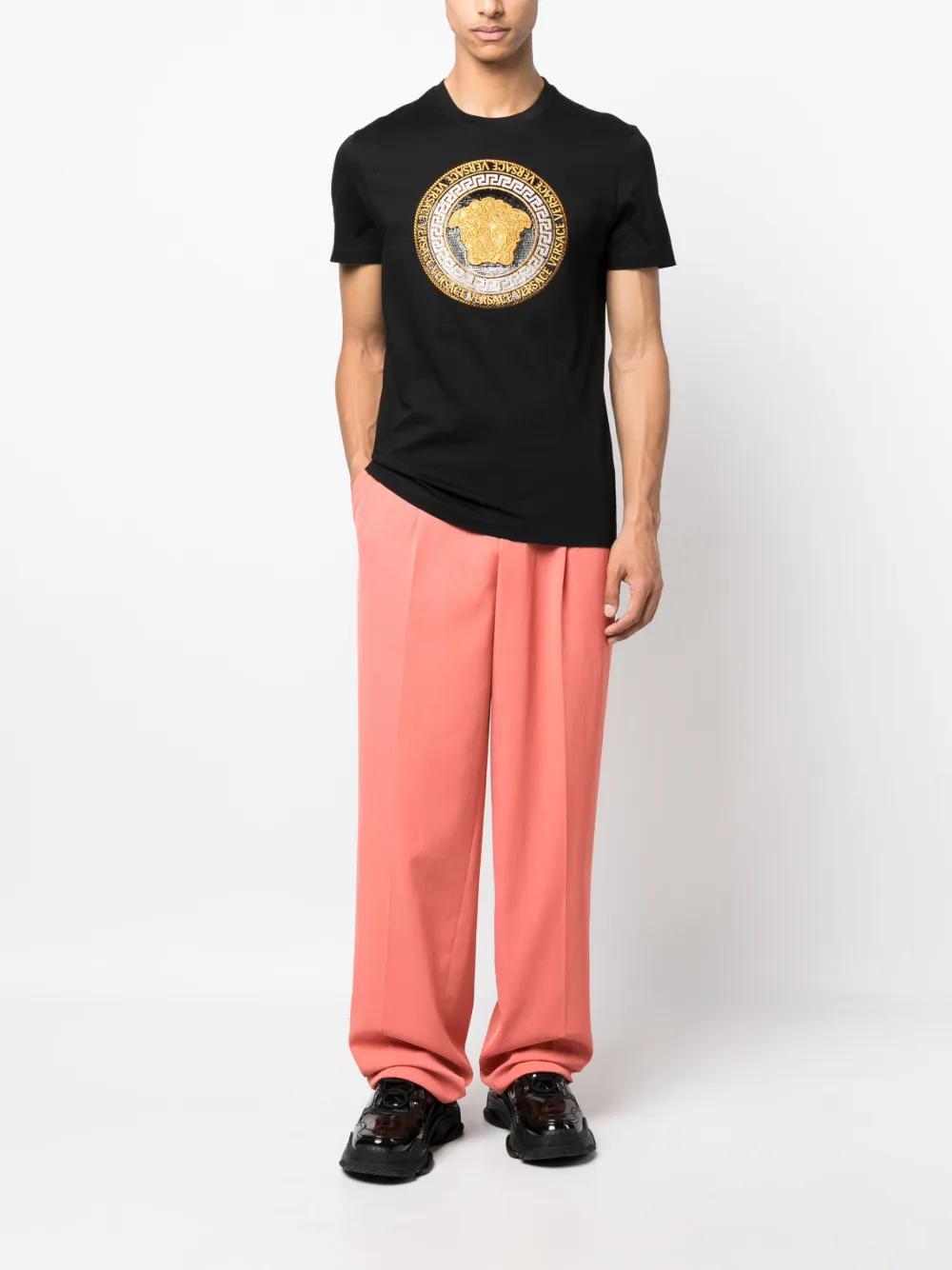 Medusa crystal-embellished T-shirt Product Image