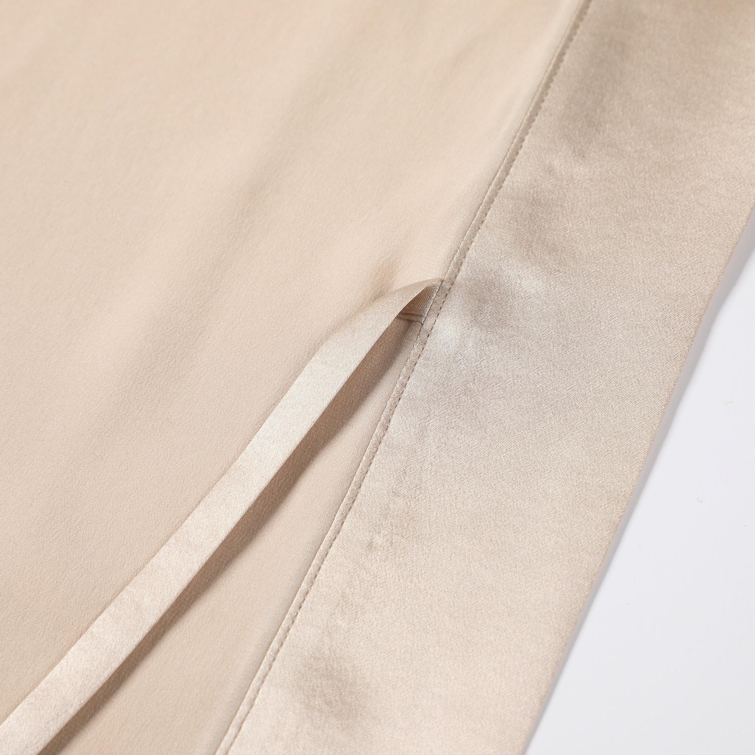 Gift Set | Pure Silk Beige Kimono Robe & Slip Dress | 22 Momme | Float Collection Product Image