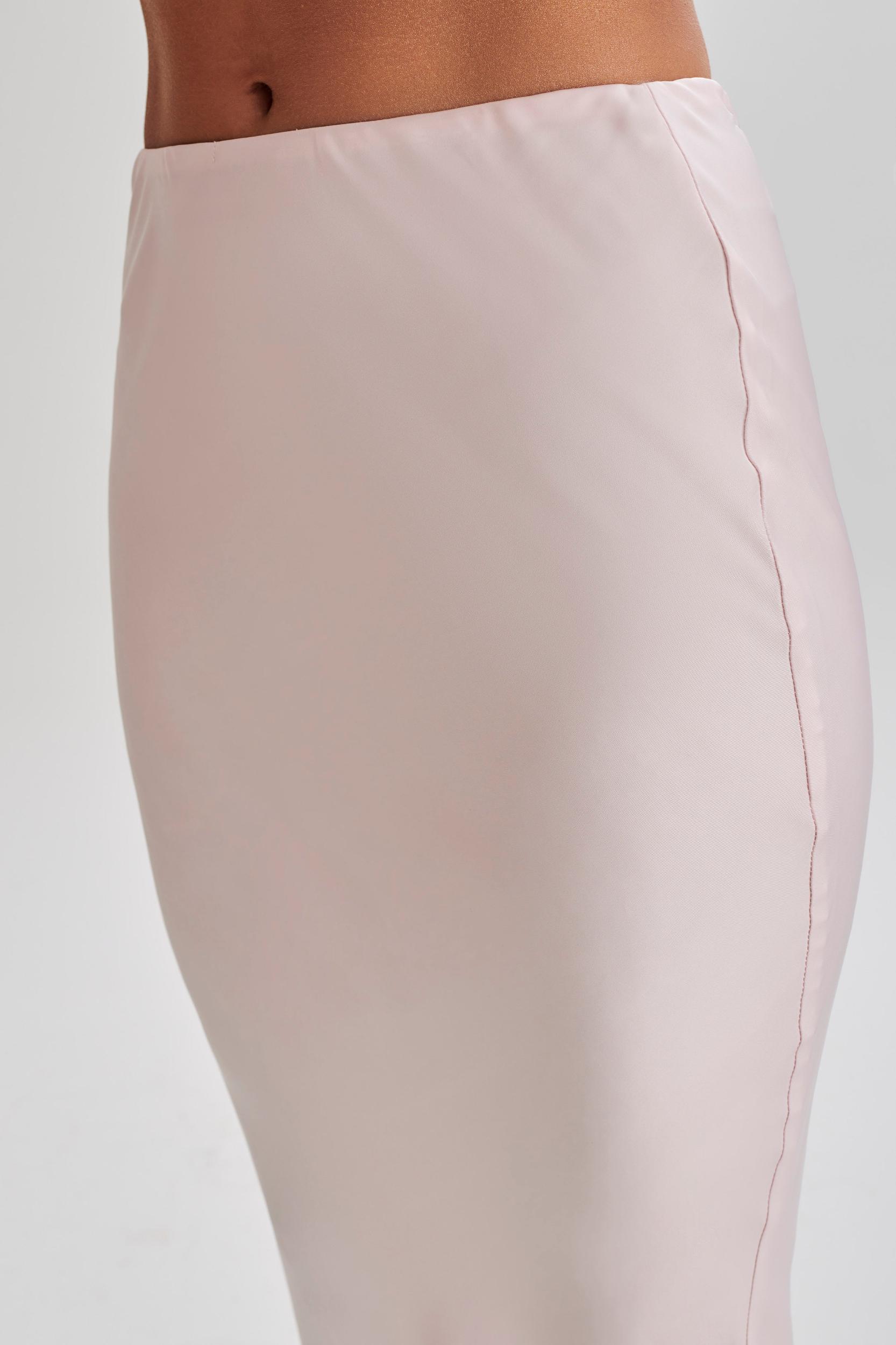 Violeta Satin Maxi Skirt - Fairy Floss Pink Product Image