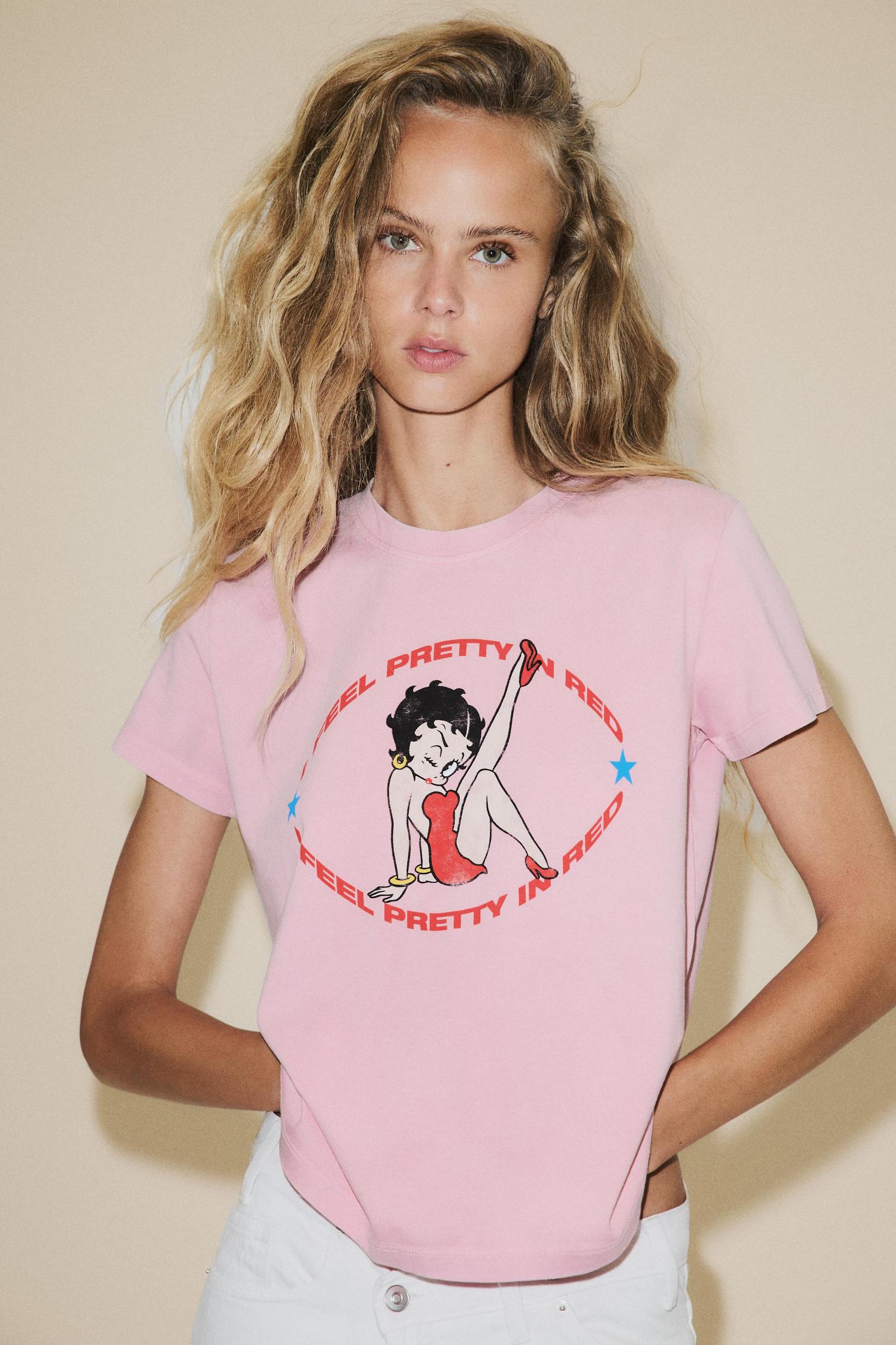 BETTY BOOP® WASHED EFFECT T-SHIRT Product Image