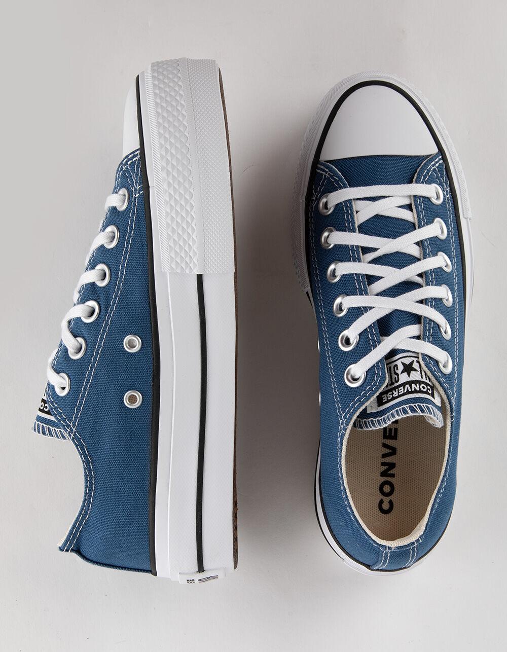 CONVERSE Chuck Taylor All Star Lift Womens Platform Shoes - BLUE Product Image