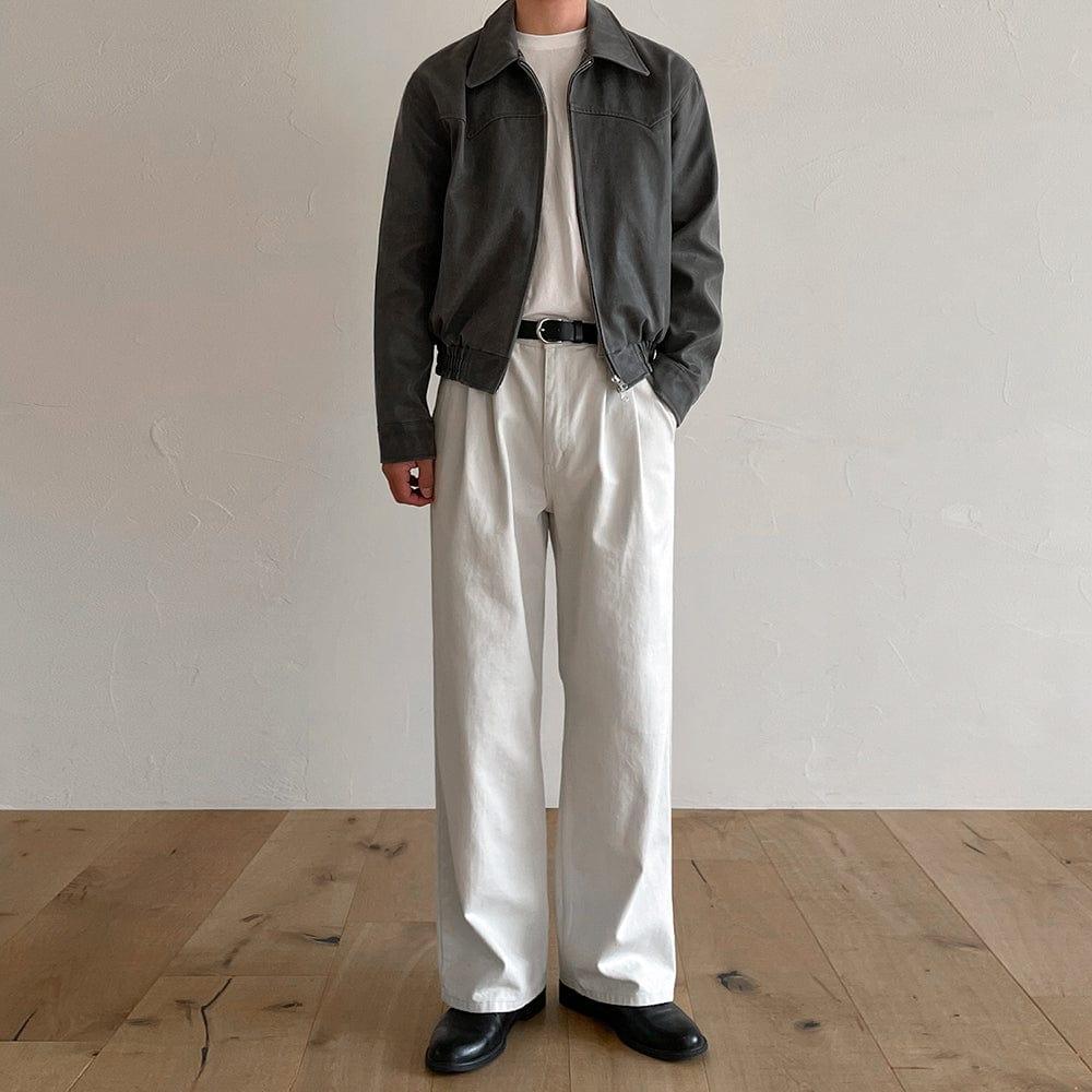 RT No. 9371 OFF WHITE STRAIGHT PANTS Product Image