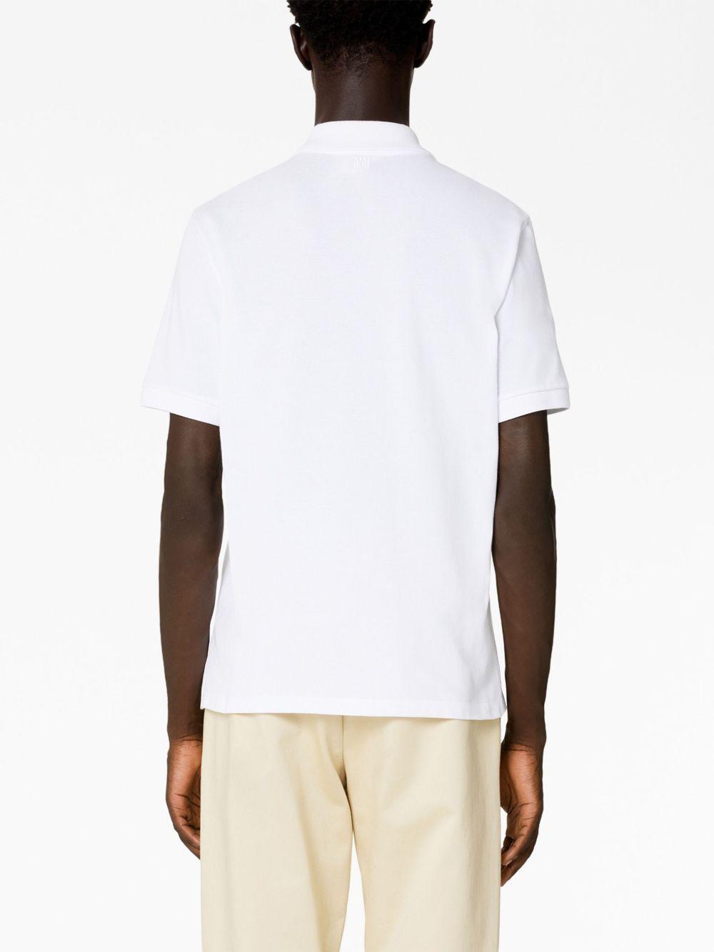 White Cotton Ami de Coeur Polo Product Image