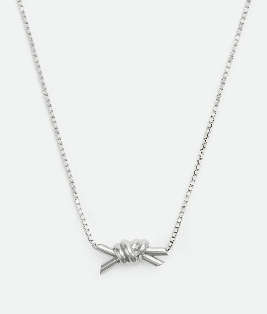 Women's Knot Necklace in Silver Product Image