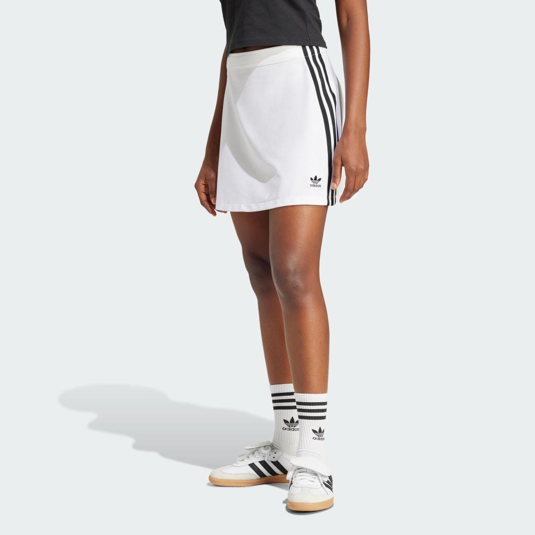 adidas Adicolor 3-Stripes Mini Skirt Night Indigo S Womens Product Image