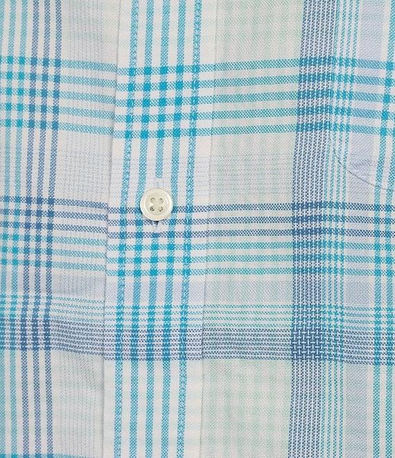 Cremieux Blue Label Lightweight Oxford Bright Plaid Short Sleeve Woven Shirt Product Image