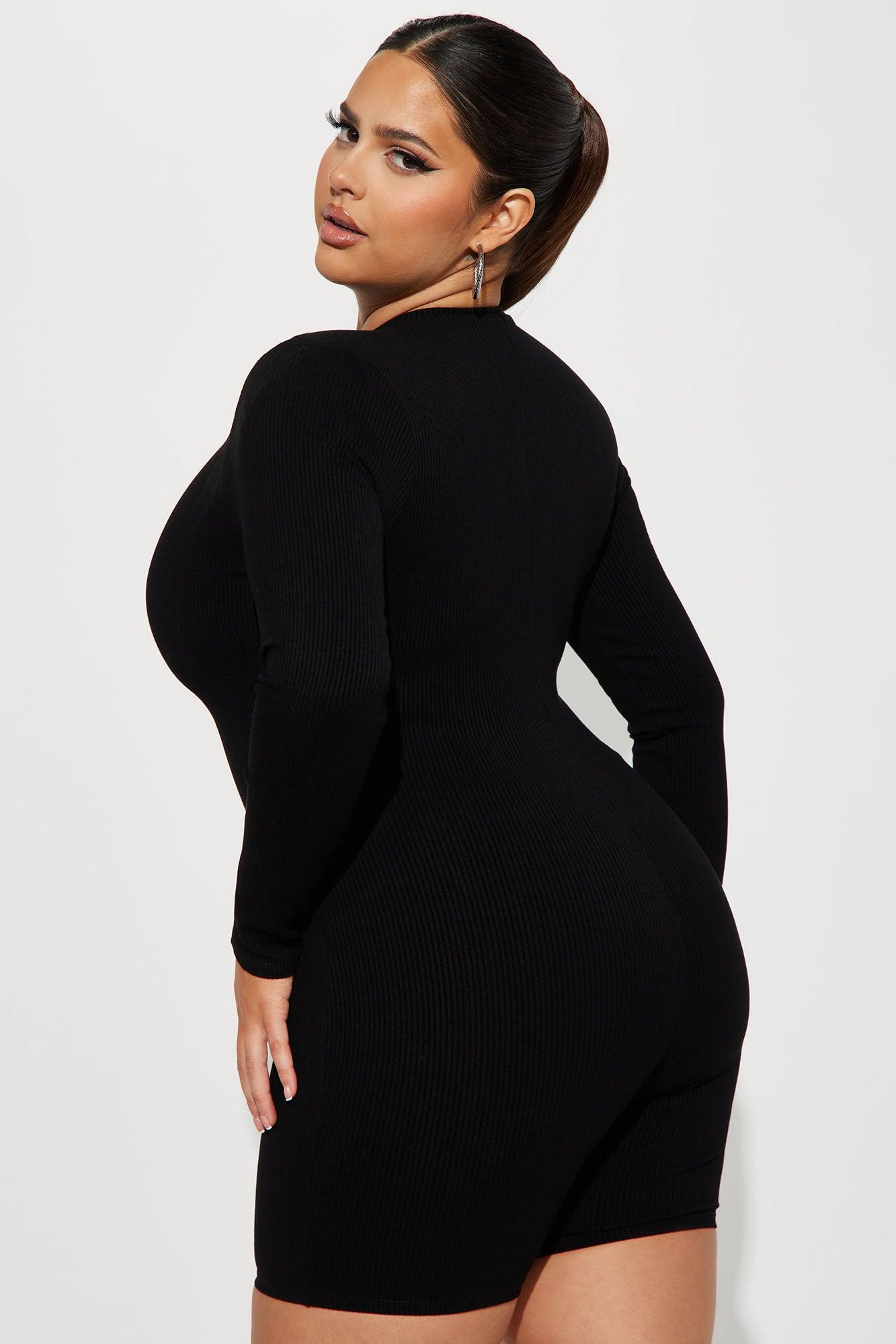 Sabrina Snatched Romper - Black Product Image