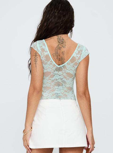 Tantalize Bodysuit Blue Product Image