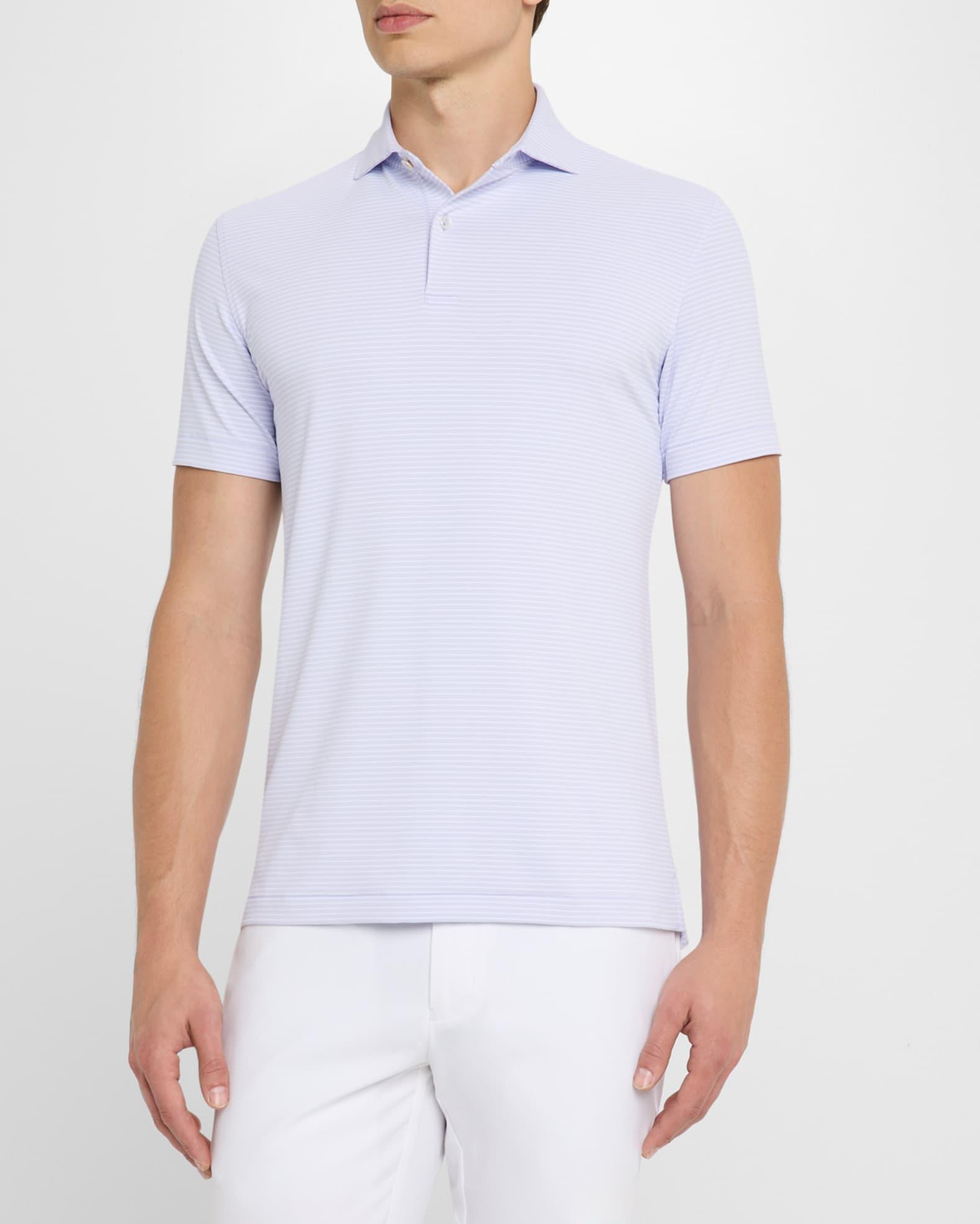 Men's Ballad Stripe Performance Jersey Polo Shirt Product Image