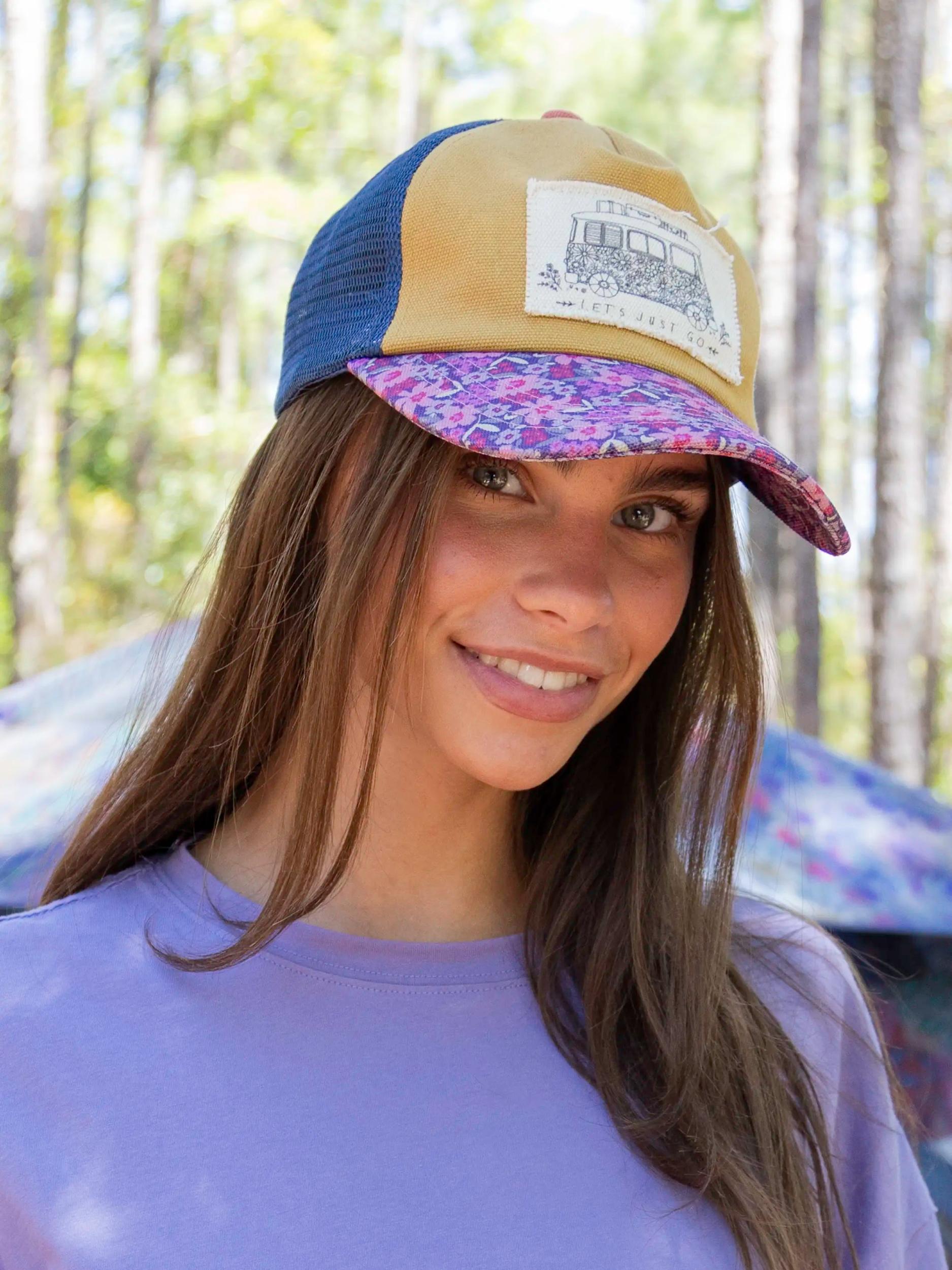 Canvas Trucker Hat - Let's Just Go Van Product Image