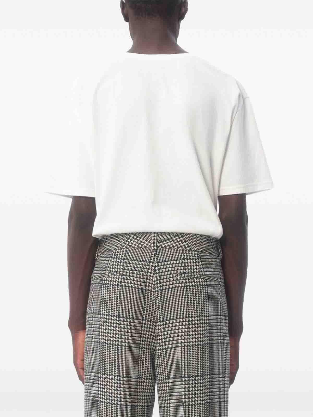 VALENTINO Mens Avorio Logo-print Crew-neck Cotton-jersey T-shirt Product Image