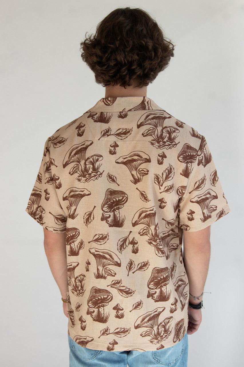 Mushroom Harvest Textured Button Up Shirt Product Image